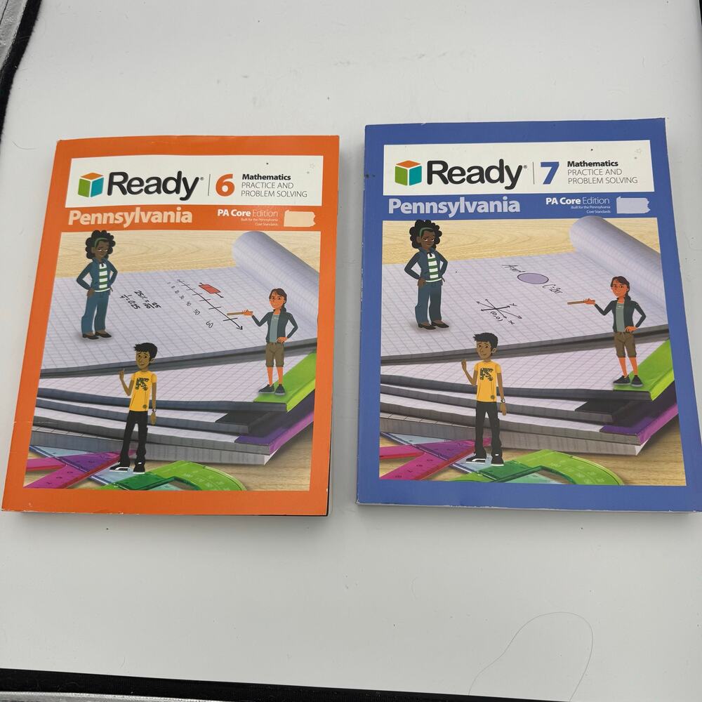 Curriculum Associates Ready Pennsylvania Grade 6 & 7 Math Workbooks Set